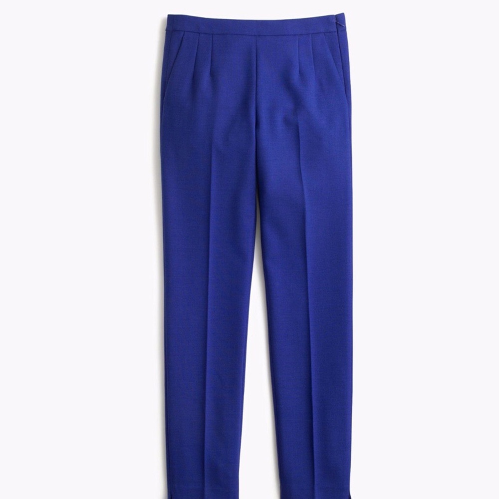 J. Crew Wool Martie Pants Royal Blue
